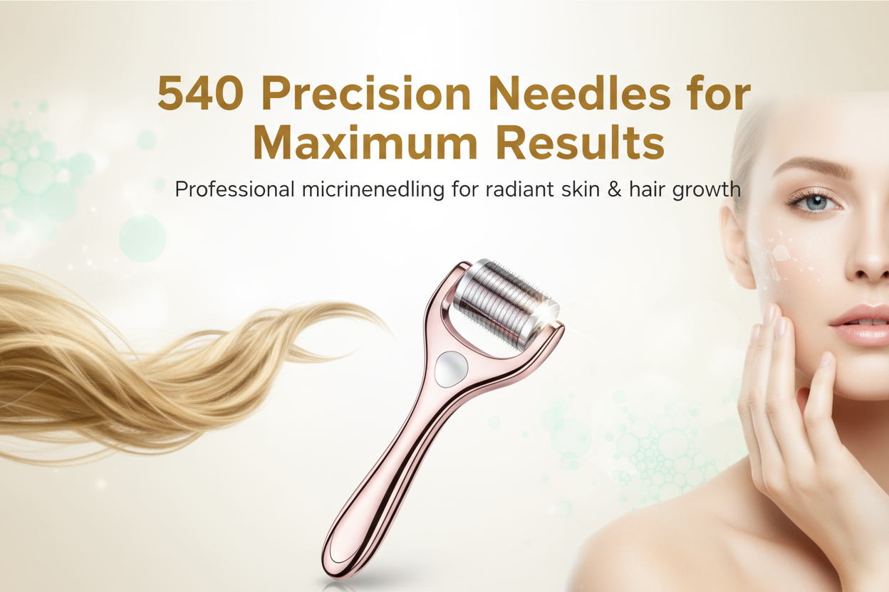 540 Needles Derma Roller Banner