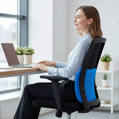 Techyvio ComfortGel™ – Premium Gel Seat Cushion for Long Sitting, Hip & Tailbone Pain Relief, and All-Day Support