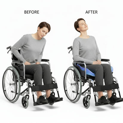 Techyvio ComfortGel™ – Premium Gel Seat Cushion for Long Sitting, Hip & Tailbone Pain Relief, and All-Day Support