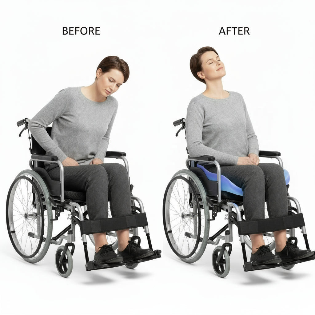 Techyvio ComfortGel™ – Premium Gel Seat Cushion for Long Sitting, Hip & Tailbone Pain Relief, and All-Day Support