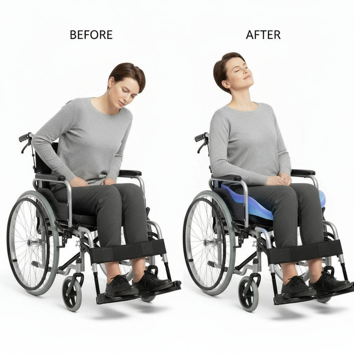 Techyvio ComfortGel™ – Premium Gel Seat Cushion for Long Sitting, Hip & Tailbone Pain Relief, and All-Day Support