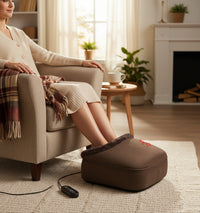 Shiatsu Foot Massager with Heat,Heated Feet Massager and Back Massager,Foot Warmer,Gifts for Men,Women,Feet Warmers Massager for Back Leg Foot,Washable Cover