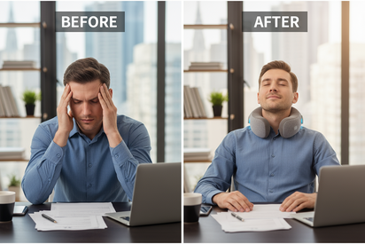 Before and after comparison