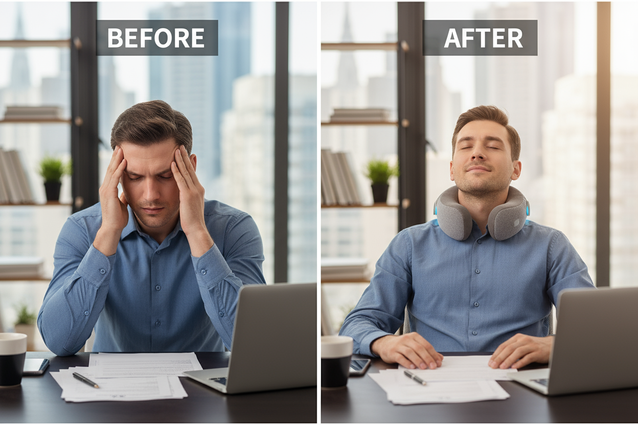 Before and after comparison