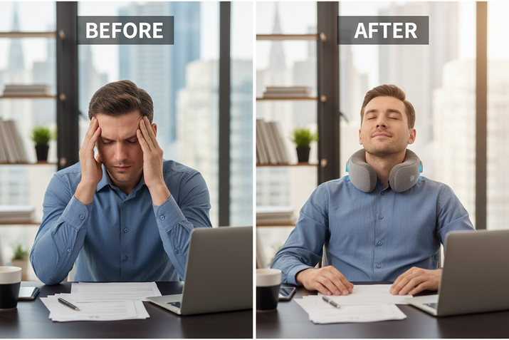 Before and after comparison