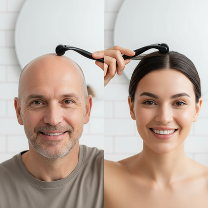 Revitalize Hair & Skin Derma Roller - 540 Microneedles for Hair Growth & Skin Rejuvenation