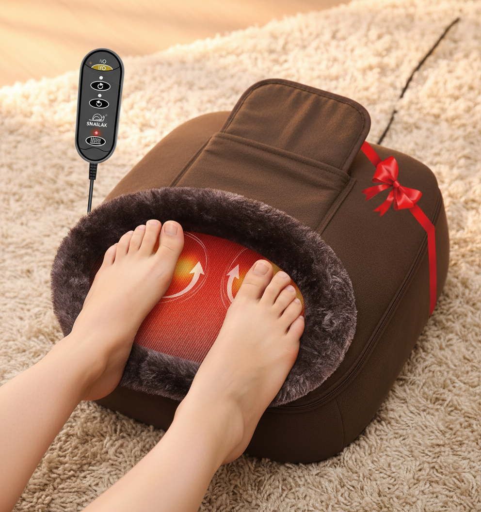 Feet in Massager - Top View